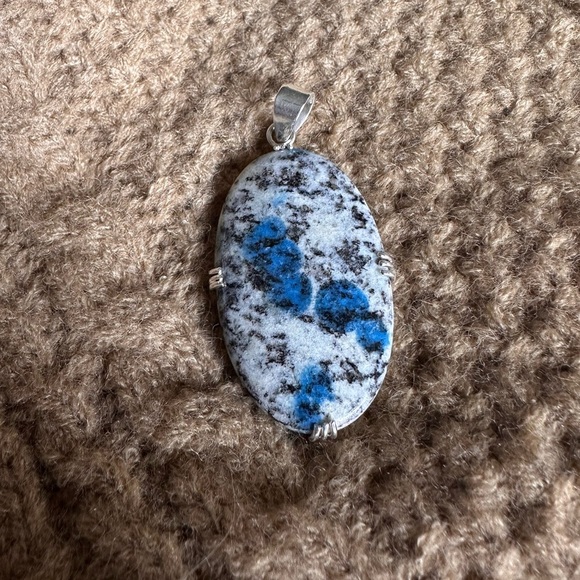 Jewelry - Large K2 Jasper pendant set in sterling silver